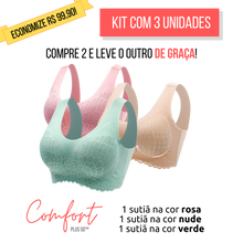 Carregar imagem no visualizador da galeria, COMPRE 1 LEVE 3 - Sutiã Sem Costura Comfort Plus™ 5D