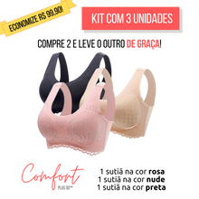 Carregar imagem no visualizador da galeria, COMPRE 1 LEVE 3 - Sutiã Sem Costura Comfort Plus™ 5D

